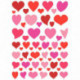 SACHET DE 460 GOMMETTES COEUR FANTAISIE ASSORTIS