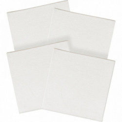 LOT DE 4 CARTONS ENTOILÉS 10X10 CM