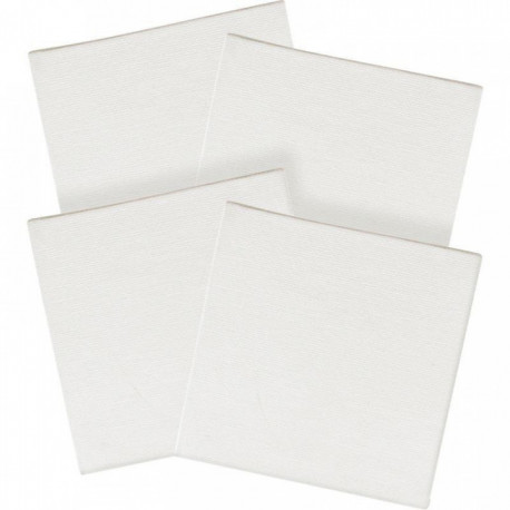 LOT DE 4 CARTONS ENTOILÉS 10X10 CM