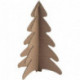 LOT DE 15 SAPINS EN CARTON BRUN, HAUTEUR 24,5 CM