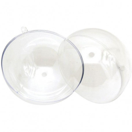 LOT DE 10 BOULES EN PLASTIQUE DIAMÈTRE 10 CM