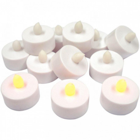 LOT DE 12 BOUGIES À LED