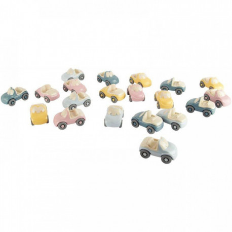 LOT DE 20 VOITURES PASTEL ASSORTIES