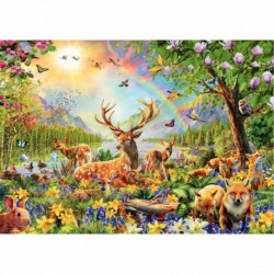 PUZZLE XXL 200 PIÈCES, LA FAMILLE DES CERFS