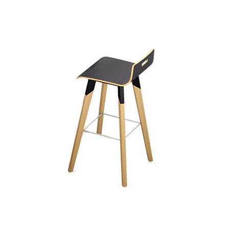 EVASION TABOURET MULTIPLI NOIR PIEDS BOIS/METAL STRUCT.NOIR+REPOSE PIEDS ZINGUE VK ZO MS