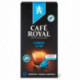 CAFE CAPSULE P/NESPRESSO BTE100 CAFE ROYAL LUNGO NOTE ACIDE NOBLE ET ELEGANTE INTENSITE 4/10 ECOLABEL FSC