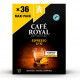 CAFE CAPSULE P /NESPRESSO BTE36 CAFE ROYAL ESPRESSO NOTE ACIDULEE SOPHISTIQUEE+LEGERE NOTE DE CURCUMA INTENSITE 5/10
