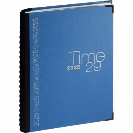 AGENDA TIME 29 SPIRALE BLEU 21x29,7cm 12 mois 1J/P