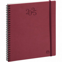 AGENDA SEMAINIER EUROTIME 18W SWAN BORDEAUX 15x17cm 12 mois