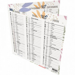 CALENDRIER ORIGAMI EXOTIQUE 36X18CM