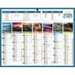 CALENDRIER PLANÈTE MINI 7 MOIS SUR CHAQUE FACE 21X26,5CM