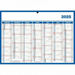 CALENDRIER 7 MOIS SUR CHAQUE FACE 19X26,5CM SOUPLE