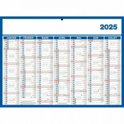 CALENDRIER 7 MOIS SUR CHAQUE FACE 29X39,5CM