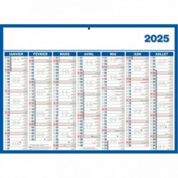 CALENDRIER 7 MOIS SUR CHAQUE FACE 40X55CM SOUPLE