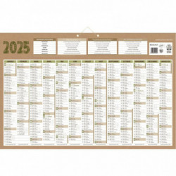 CALENDRIER ANNUEL 13 MOIS SUR 1 FACE NATURA 43X65CM