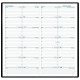 AGENDA QUINZAINIER SL17 ASSORTI 9x17.5cm. 12 mois Janvier à Décembre. La semaine sur 1 page