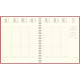 AGENDA SEMAINIER EUROTIME 18W SWAN BORDEAUX 15x17cm 12 mois