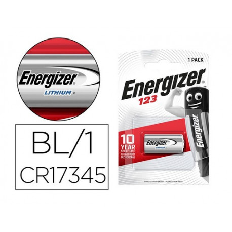 PILE ENERGIZER LITHIUM PHOTO BLISTER X1 CR17345 TAILLE 123