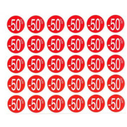 10 PQTS DE 240 ETIQ REMISES ASS -30/-70% D24MM