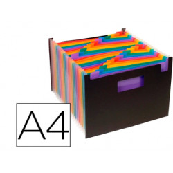 TRIEUR A SOUFFLET 24 POSITIONS PP 7/100E POIGNEE NOIR INTERIEUR MULTICOLORE