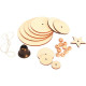 LOT 10 SUSPENSION SAPIN DISQUE EN BOIS