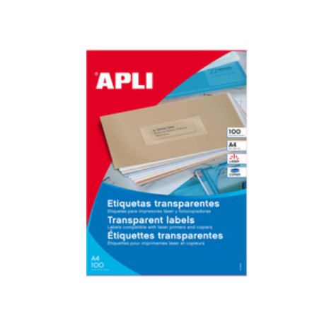 2400 ETIQUETTE TRANSLUCIDE 70X37 COIN DROIT P/LASEUR COPIEUR JET D ENCRE
