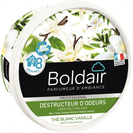 BOITE DE GEL DESTRUCTEUR D''ODEURS THÉ BLANC VANILLE
