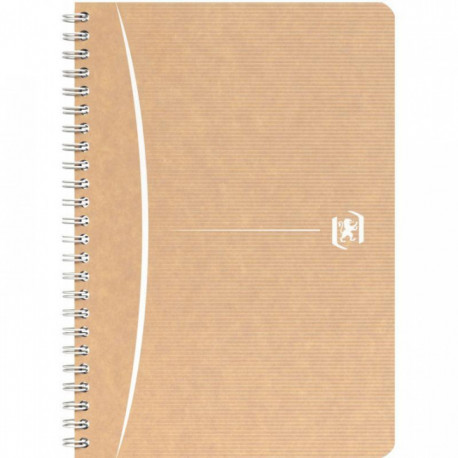 CAHIER SPIRALE A5 100P 5X5  90G OXFORD TOUAREG PEFC 100%RECYCLE FAB France