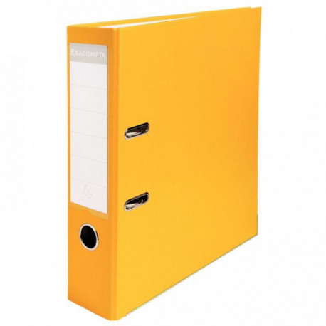 CLASSEUR À LEVIER POUR A4, DOS 8 CM, JAUNE