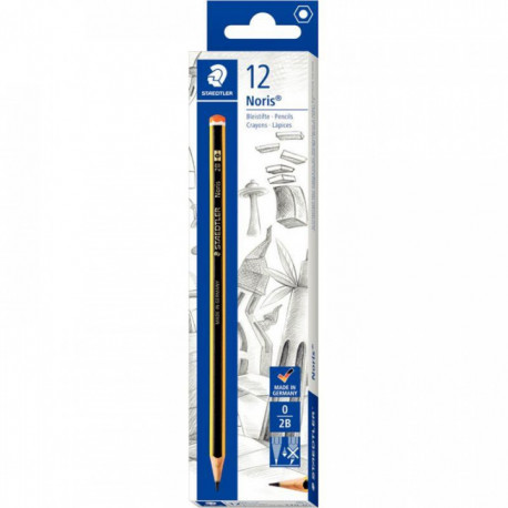 ÉTUI DE 12 CRAYONS GRAPHITE NORIS120 2B