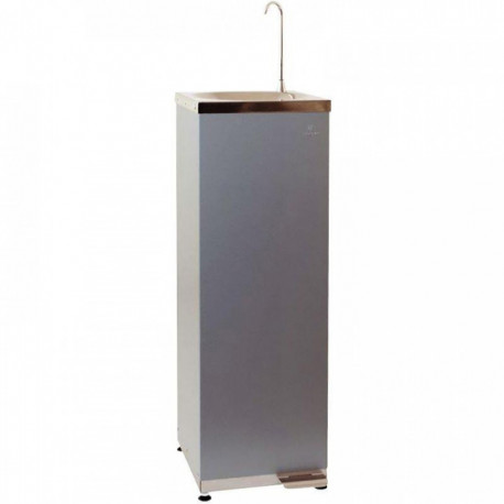 FONTAINE EAU FROIDE  EDA45 L/HEURE SORTIE FROIDE COL CYGNE  COMMANDE PAR PEDALE INOX EVACUATION OBLIGATOIRE RACCORD3/8" MALE 220