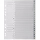 INTERCALAIRES ALPHABÉTIQUES PP 20T.E GRIS FORMAT A4+
