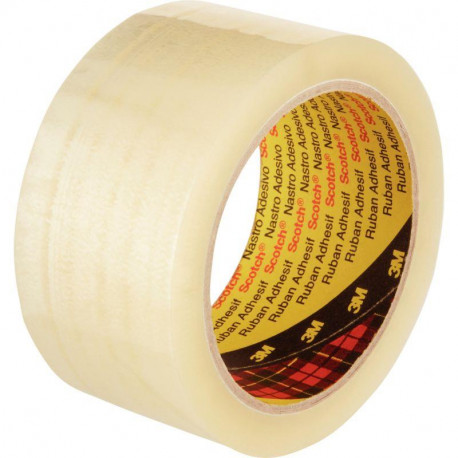 LOT DE 6 ROULEAUX ADHÉSIFS EN POLYPROPYLÈNE TRANSPARENT 100MX48MM
