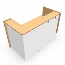 MODULE INDÉPENDANT FAB FR AVEC ANGLE RETOUR DROIT L160CM CHÊNE CLAIRBLANC