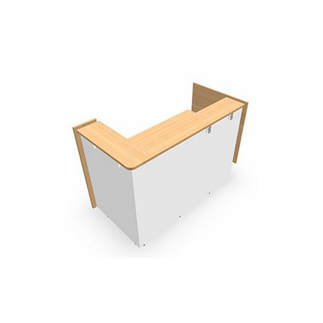 MODULE INDÉPENDANT FAB FR AVEC ANGLE RETOUR DROIT L160CM CHÊNE CLAIRBLANC