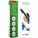 POCHETTES  A PLASTIFIER   A4 100 MICRONS BTE 100 FELLOWES AVEC FLECHE POUR INDIQUER LA DIRECTION POUR LA PLASTIFICATION