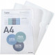 PAQUET DE 50 POCHETTES COIN EN PAPIER TRANSPARENT 110G