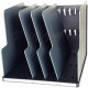 TRIEUR NOIR/GRIS VERTICAL MODULOTOP 5 INTERCALAIRES ECOBLACK ANGE BLEU L