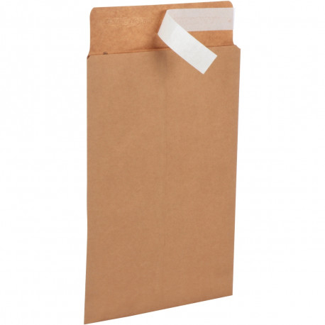 PAQUET DE 50 POCHETTES  KRAFT + 280 X 365 MM 120G  BANDE SILICONÉE