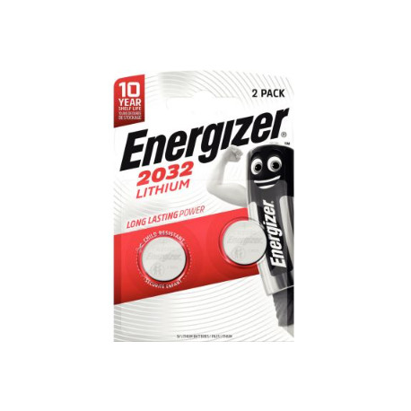 BLISTER DE 2 PILE LITHIUM 3V CR2032