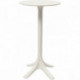 TABLE HAUTE BEEZ BLANC
