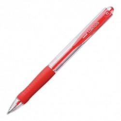 STYLO BILLE RÉTRACTABLE UNI LAKNOCK 1MM ROUGE UNIBALL SN100/10 R