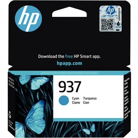 937 4S6W2NE CART CYAN HP937 800P P/OFFICE PRO 9120/9130/9710/9730