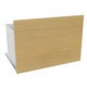 BLOC TIROIR DOSSIERS SUSPENDUS GRETA H. 35 x L. 60 x P. 40 cm façade mélamine chêne clair habillage mélamine blanc neige
