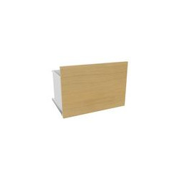 BLOC TIROIR DOSSIERS SUSPENDUS GRETA H. 35 x L. 60 x P. 40 cm façade mélamine chêne clair habillage mélamine blanc neige
