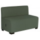 CANAPE HIZIAC2A ET B 2P VERT FORETTISSU POLYESTER (POSS.EN SIMILICUIR S/DDE) ASS.FACILE STRUCT.PIN PIEDS PATINS ANTIDERAP.