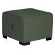 POUF HIZIA 1P VERT FORET TISSU POLYESTER (POSS.EN SIMILICUIR S/DDE) ASS.FACILE STRUCT.PIN PIEDS PATINS ANTIDERAP.GAR 2 ANS