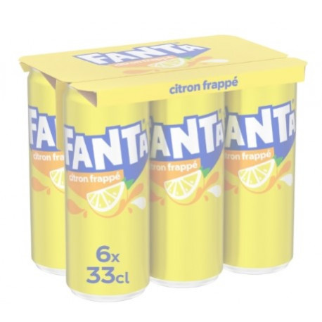 PACK 6 CANETTES 33CL FANTA CITRON