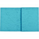 LOT DE 10 PROTÈGES CAHIERS 2 RABATS 24X32CM CARTE LUSTRÉE COLORIS BLEU