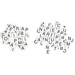 LETTRES MAGNÉTIQUES CAPITALES, 180 PIÈCES